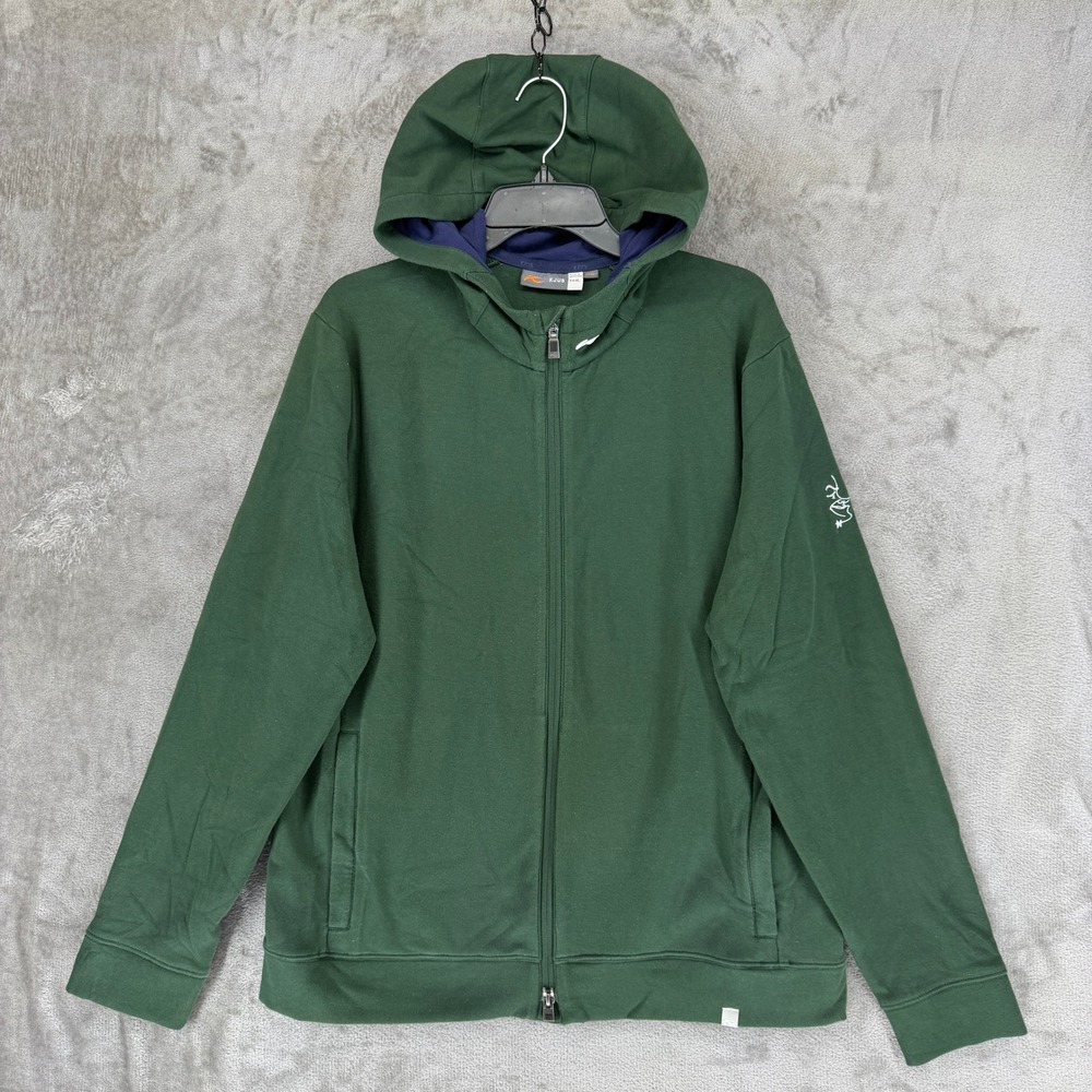 KJUS Men Hollow Pima Hoodie Green Full Zip Jacket K00961 Size 54 XL